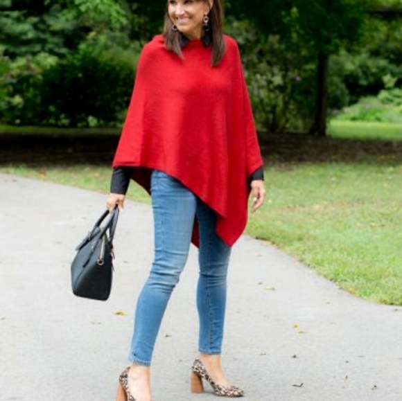 ❤ Retro/vintagecowl neck drapy poncho - Picture 2 of 6